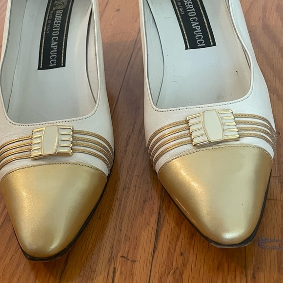 Vintage. Roberto Capucci. Italian Leather Shoes sz 9.5 - Picture 5 of 13